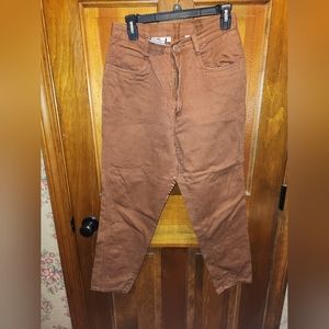 brown vintage denim